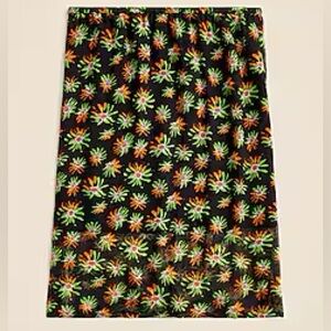 J. Crew Gwen Knee-Length Layered Slip Skirt in Crinkle Chiffon